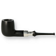 Peterson Ebony Silver Spigot 107 Briar Pipe