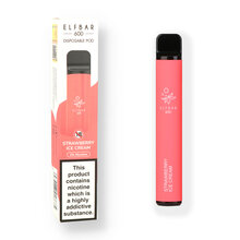 Elf Bar 600 Disposable Electronic Cigarette Strawberry Ice Cream