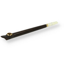 Medwakh Traditional Arabic Dokha Smoking Pipe Dark Brown and Gold 212
