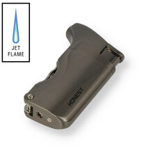 Honest Clyde Turbo Flame Windproof Cigar Lighter Graphite BCZ241-2-01