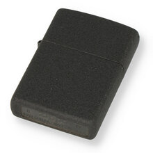 236 Black Crackle Regular Zippo Lighter