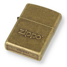 28994 Zippo Stamp Antique Brass Regular Zippo Lighter