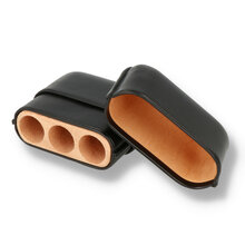 Gift International Black Short Robusto Case (3 Cigars)