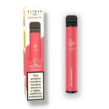 Elf Bar 600 Disposable Electronic Cigarette Pink Grapefruit