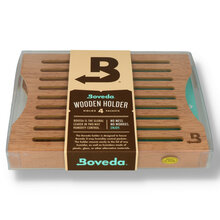 Boveda Vertical Stacked Wooden Holder (4 Packets) Humidification System