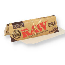 Raw Classic Cut Corners **Single Wide** Un-Bleached Papers (Single Pack)
