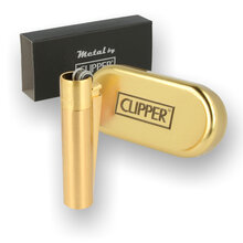 Metal Clipper Lighter Gold Flint Wheel (Gold Tin)