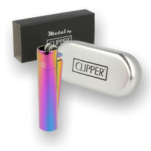 Metal Clipper Lighter Rainbow ICY Flint Wheel