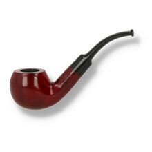 Falcon Coolway RED 24 6mm Filtered Bent Apple Saddle Stem Briar Pipe