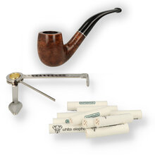 Molina Beginners Pipe Kit (Bent Smooth Billiard)