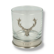 English Pewter Company 11oz Stag Head Pewter Tumbler (Single) STAG104