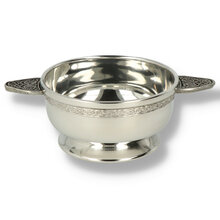 English Pewter Company 3.5" Celtic Knot Pewter Quaitch Bowl PQ202