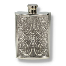 English Pewter Company 4oz Celtic Knot Pewter Hip Flask CEL151