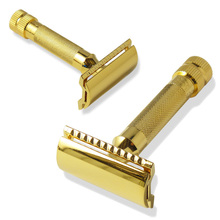 9034003 Merkur Gold Plated German Traditional Safety Razor (34G)