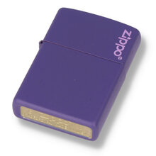 237ZL Purple Matte Zippo Logo Regular Zippo Lighter