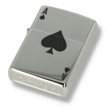 24011 Regular Lucky Ace Polished Chrome Zippo Lighter