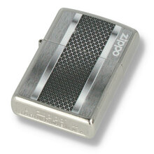 60004672 Regular Metal Perforation Aged Chrome Zippo Lighter