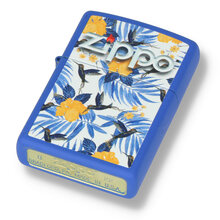 229 Regular Tropical Birds Blue Zippo Lighter