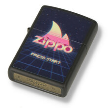 49115 Regular Gaming Design Matte Black Zippo Lighter