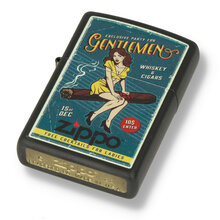 60005052 Regular Cigar Girl Design Zippo Lighter