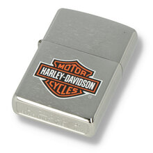 200HD.252 Harley Davidson Logo Brushed Chrome Regular Zippo Lighter