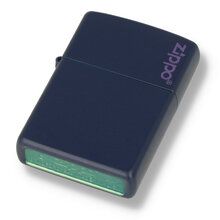 239ZL Navy Blue Matte Zippo Logo Regular Zippo Lighter
