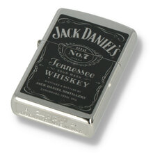 24779 Jack Daniels Label Street Chrome Zippo Lighter