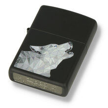 60005112 Regular Polygonal Wolf Design Zippo Lighter