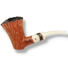 Paronelli Artisan Italian High Grade Briar Pipe Half Rustic Intarsio 2047