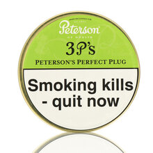 Peterson 3 P's Perfect Plug Tinned Pipe Tobacco (50g Tin)