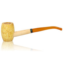 Missouri Meerschaum Mizzou Bent Corn Cob Pipe