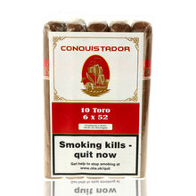 Conquistador Natural Toro Nicaraguan Hand Rolled Cigars (Full Bundle of 10 Cigars)