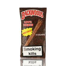 Backwoods Original (Unflavoured) All Natural Tobacco (Pack of 5 Cigars)