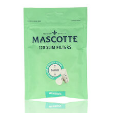 Mascotte 6mm Slim Menthol Cigarette Filters Zip Seal Bag