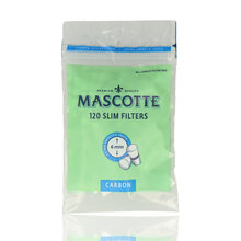 Mascotte Slim Carbon Activated Cigarette Filter Tips 6mm (Bags)