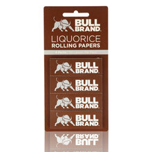 Bull Brand Liquorice Regular Cigarette Rolling Papers (Pack of 4)