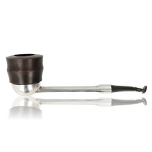 Falcon Standard Curved Aluminium and Briar Pipe (Dental)