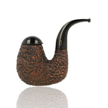 Brebbia Egg Rocciata Rusticated Briar Pipe (EGGROC)