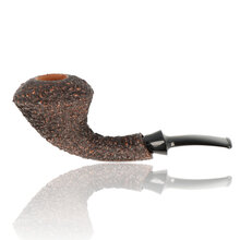 Brebbia Hornet Rocciata Sandblasted Briar Pipe (BRE-HOR-03)