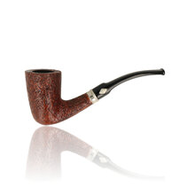 Brebbia Pipa Vintage Sabbiata 54 Bent Dublin Briar Pipe (VINSAB54)