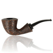 Brebbia Pipa Reverse Calabash Sabbiata Briar Pipe (REVERSESAB)