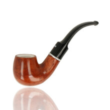 Dr Plumbs Meerschaum Lined Polished Bent Billiard 9mm Filter 160