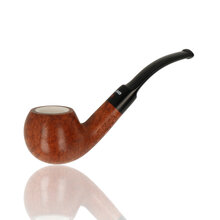  ***DISCONTINUED*** Dr Plumbs Meerschaum Lined Polished Bent Apple Unfiltered 109