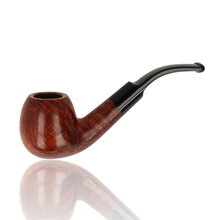 Adsorba Orange Saddle Bent Apple 9mm Briar Pipe 201