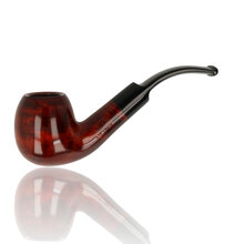 Adsorba Brown Saddle Bent Apple 9mm Briar Pipe 102