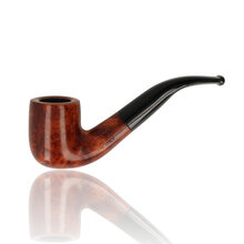 Adsorba Orange Tapered Bent Billiard 9mm Briar Pipe 203