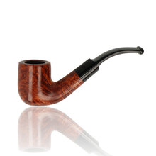Adsorba Orange Saddle Bent Billiard 9mm Briar Pipe 205