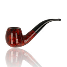 Adsorba Brown Saddle Bent Apple 9mm Briar Pipe 108