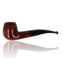 Adsorba Brown Tapered Curved Apple 9mm Briar Pipe 110