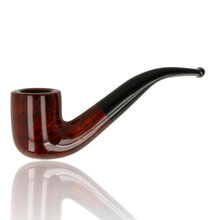Adsorba Brown Tapered Bent Billiard 9mm Briar Pipe 104